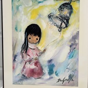 "Bell of Hope" by DeGrazia Print on Board